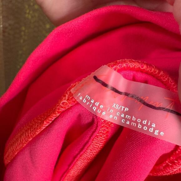 Free People Movement Never Better Coral Pink Leggings Electric Sunset XS - Picture 3 of 9